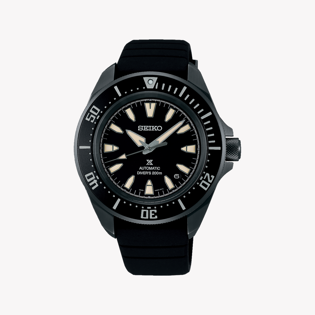 SEIKO PROSPEX SRPL15K1 Men's Automatic Watch, Black Steel-i-Watch