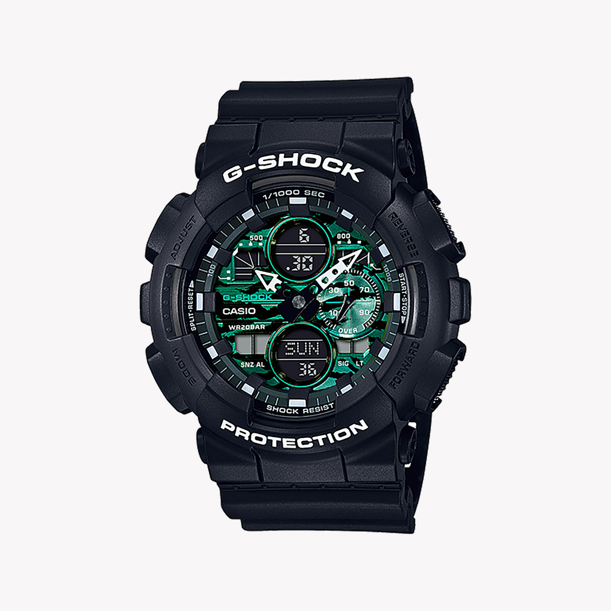 CASIO G-SHOCK GA-140MG-1ADR - ADVENTURE-READY MEN'S SPORT WATCH WITH STYLISH BLACK DESIGN