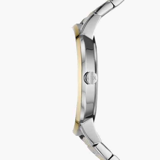 ARMANI EXCHANGE Women's Watch with Silver Stainless Steel Case and Silver / Gold Stainless Steel Band-i-Watch-2