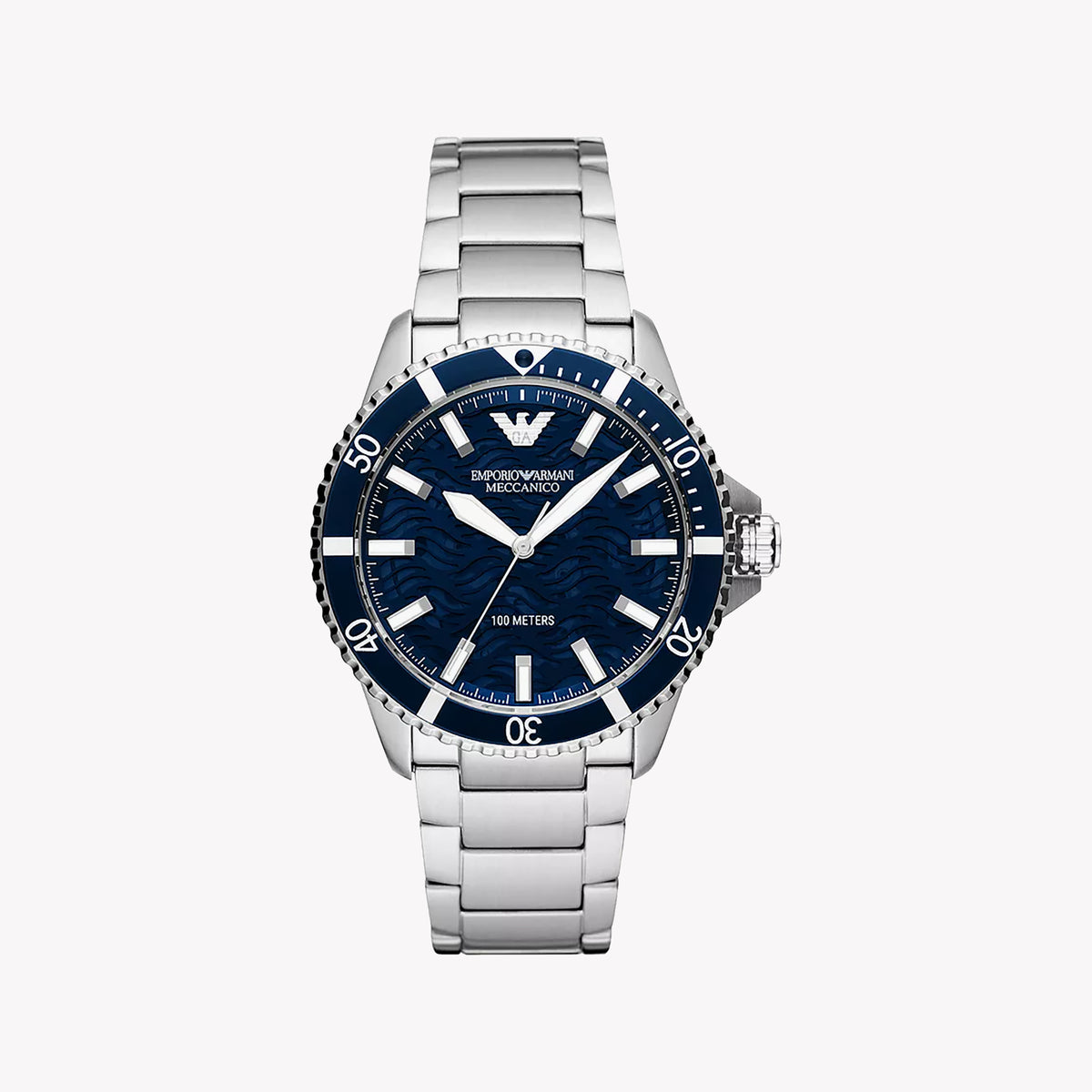 Emporio Armani AR60059: Bold Stainless Steel Watch-i-Watch