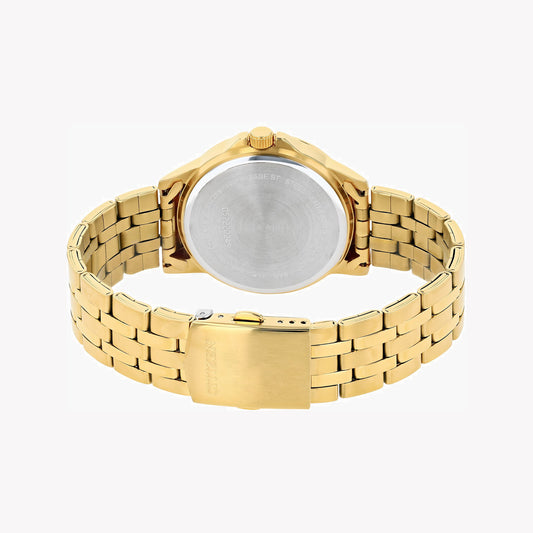 CITIZEN DZ5002-52P - BOLD GOLD GLORY: Men's Stainless Steel Quartz Watch with Beige Dial-i-Watch-2