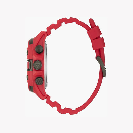 GUESS GW0269G5 BOLD RED STRIKE - Men's Watch with Vibrant Red Case and Sleek Black Dial-i-Watch-2