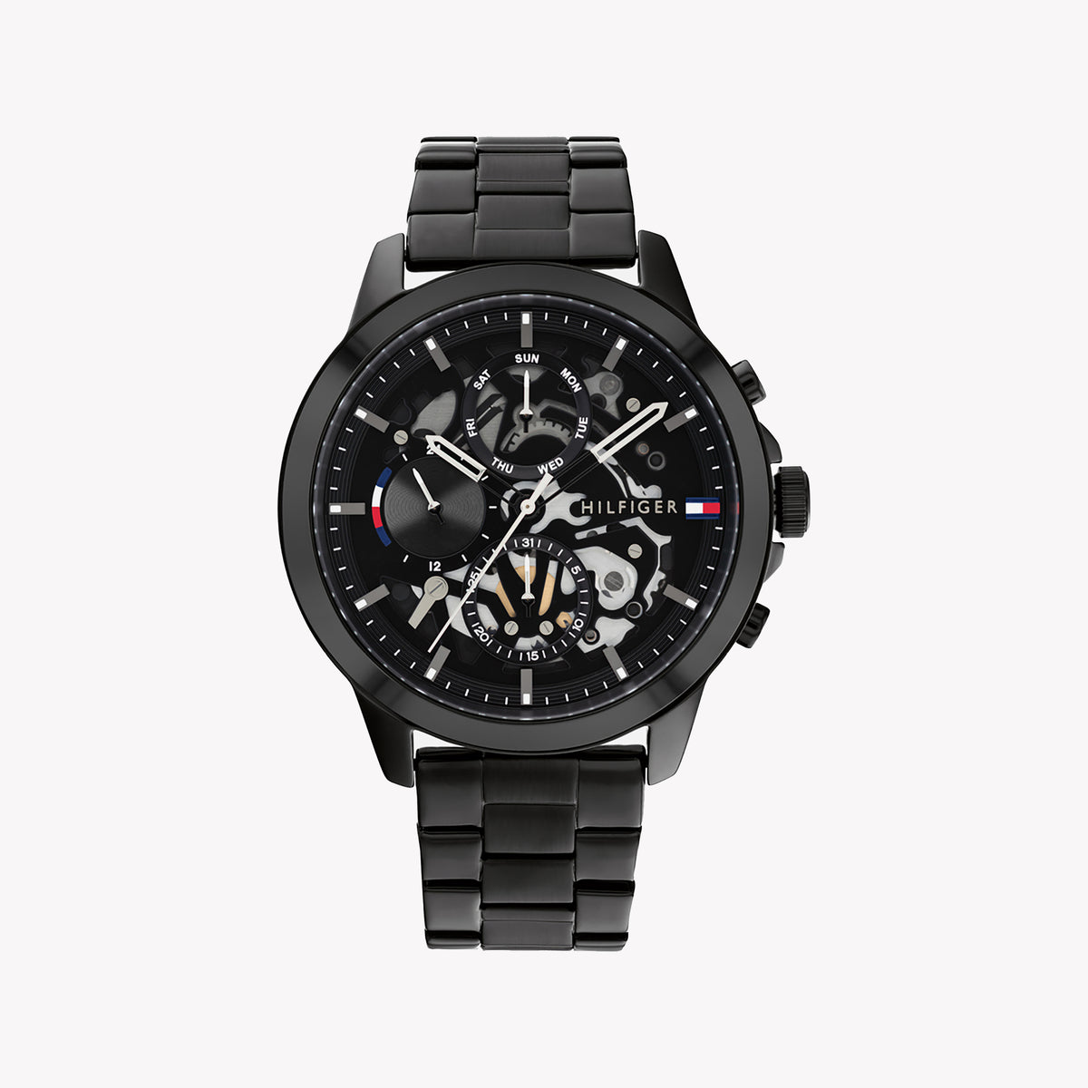 TOMMY HILFIGER BOLD BLACKSTEEL - SOPHISTICATED MEN'S WATCH WITH 5 ATM WATER RESISTANCE