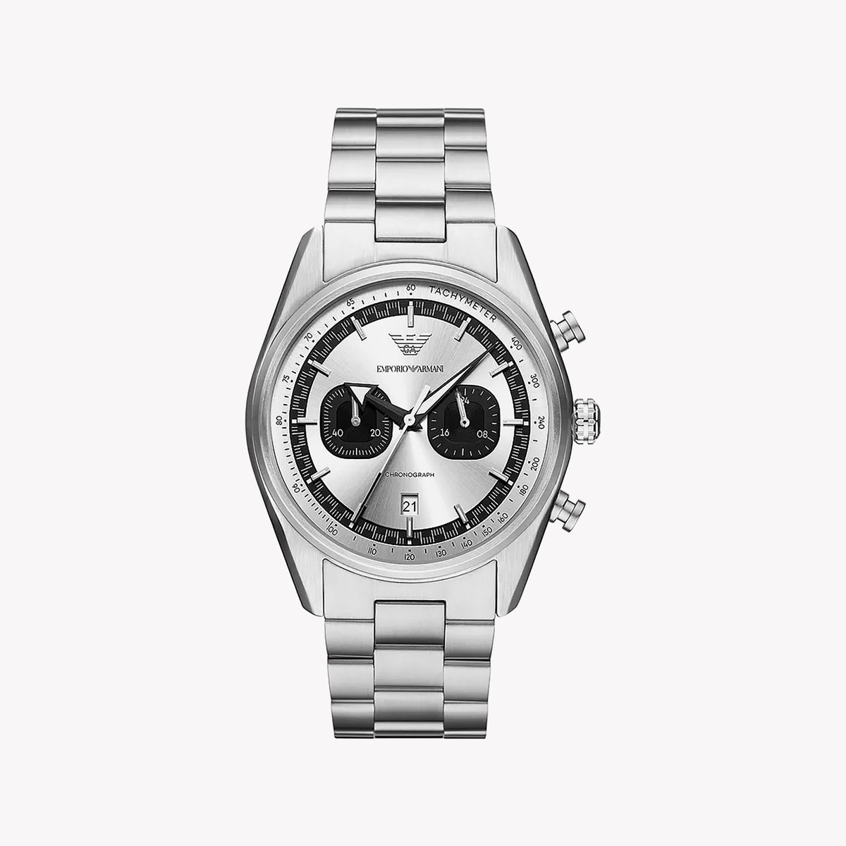 EMPORIO ARMANI AR11636 - REFINED SILVER SOPHISTICATION MEN'S WATCH WITH QUARTZ PRECISION