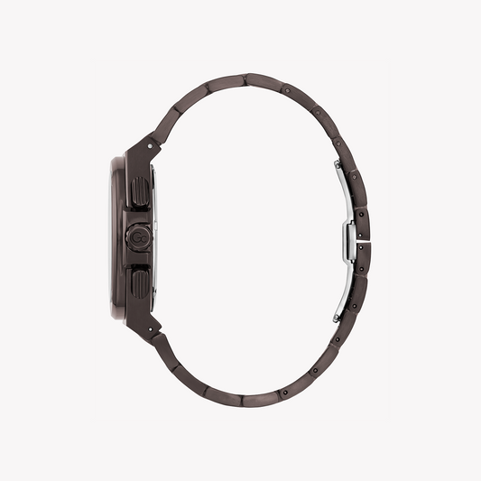 GUESS COLLECTION Y99013G1MF - BOLDLY ELEGANT MEN'S TIMEPIECE WITH STYLISH BROWN STAINLESS STEEL-i-Watch-2