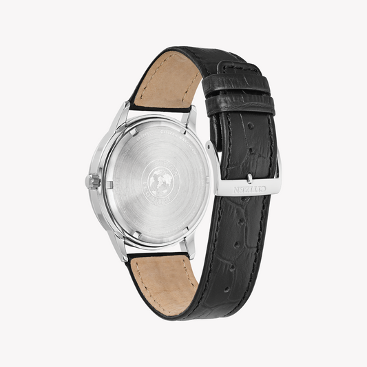 CITIZEN Eco-Drive BU2071-01A: DYNAMIC SOPHISTICATION - Men's Stainless Steel & Leather Watch-i-Watch-2