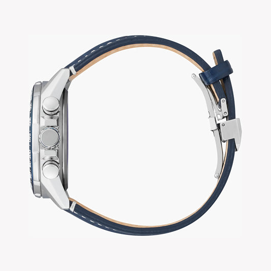 CITIZEN CB5918-02L - ELEGANT BLUE DIAL MEN'S WATCH WITH LEATHER BAND & PERPETUAL CALENDAR-i-Watch-2