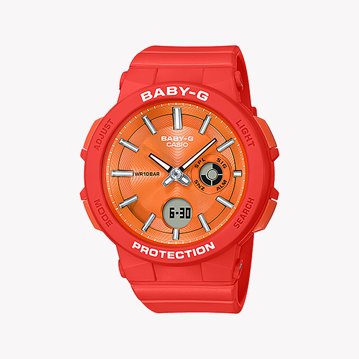 CASIO BABY-G BGA-255-4ADR BOLD ADVENTURER - VIBRANT ORANGE SPORTY WATCH