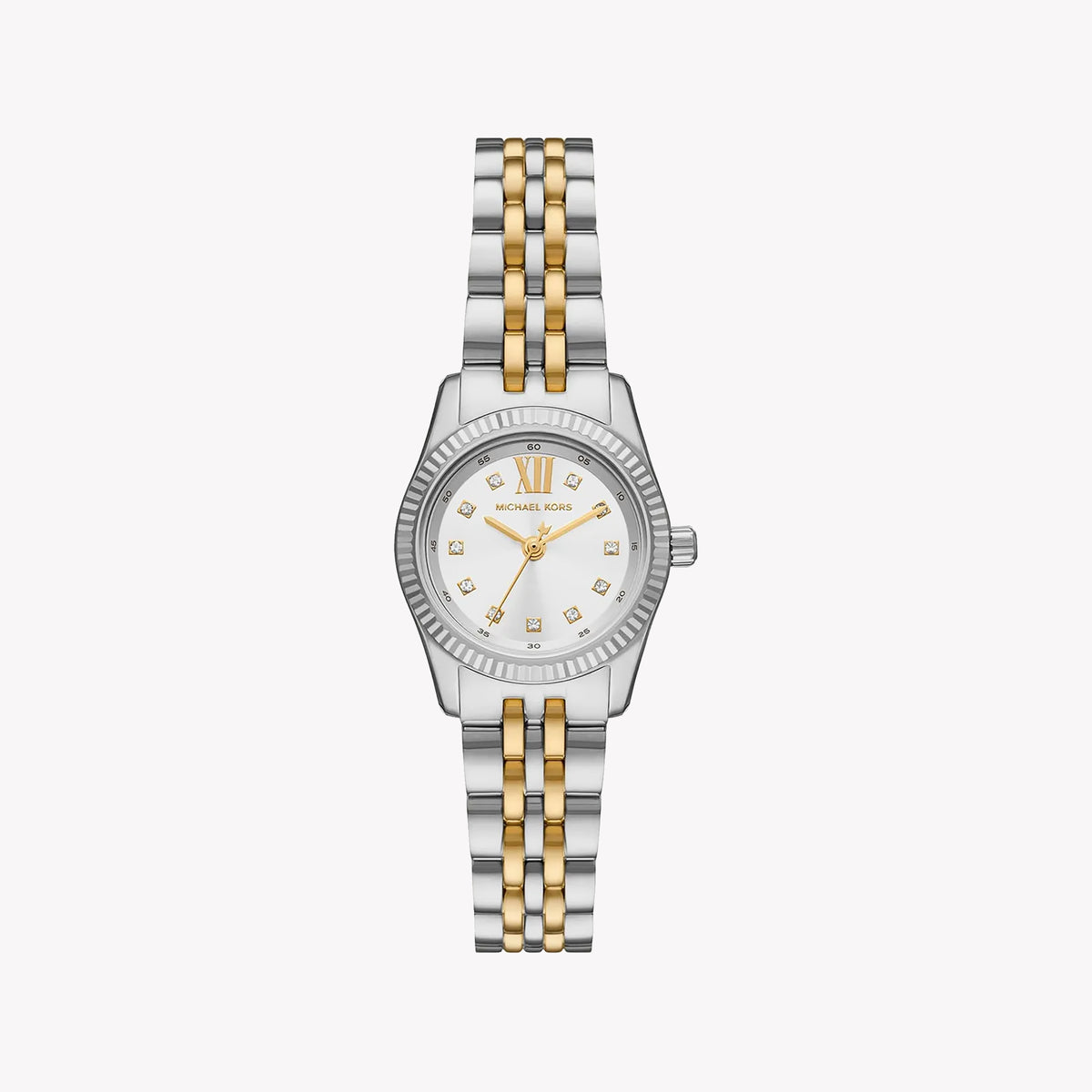 MICHAEL KORS MK4740 CHIC SOPHISTICATION - ELEGANT SILVER-GOLD WOMEN'S WATCH