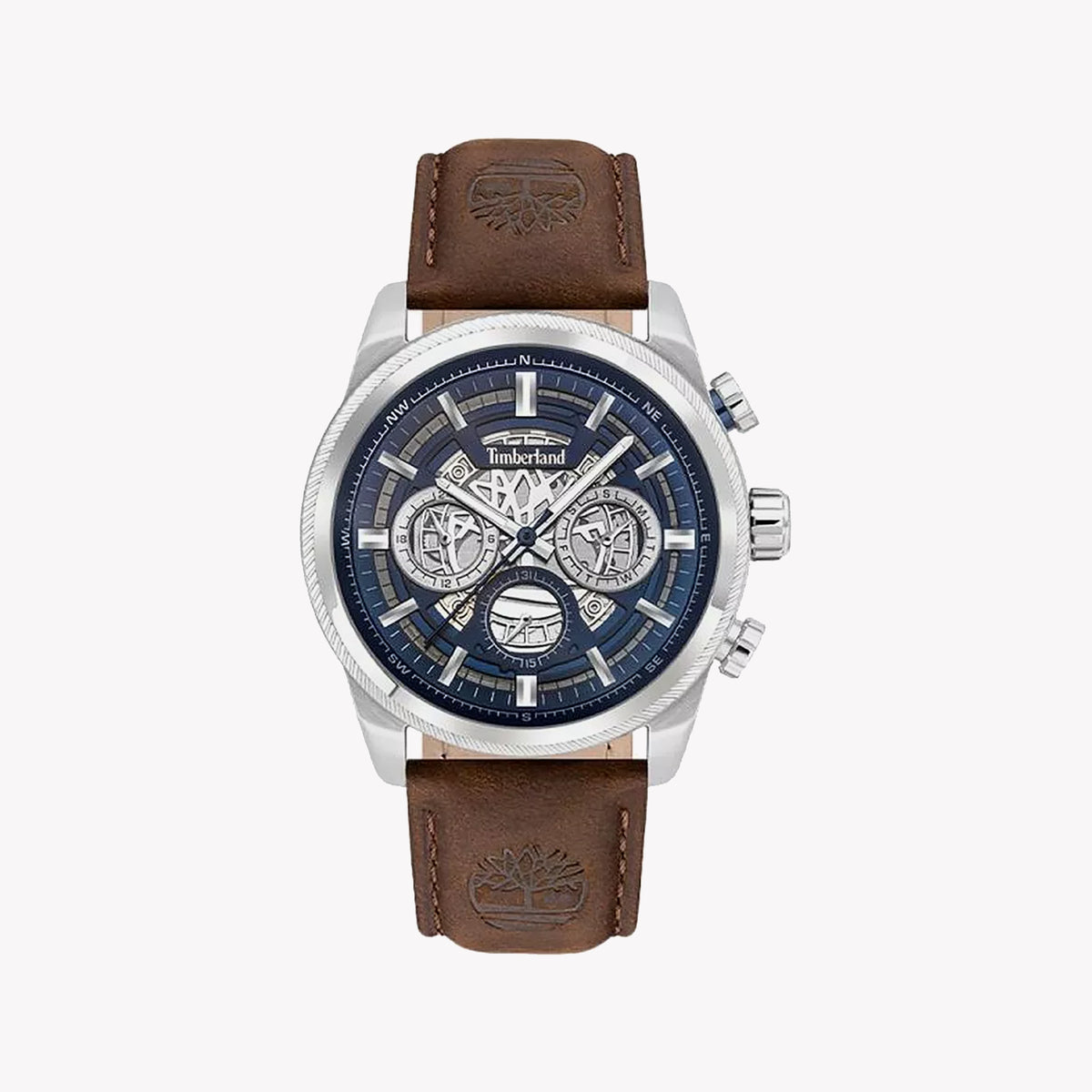 TIMBERLAND TDWGF2200703 RUGGED ELEGANCE - MEN'S WATCH WITH BLUE DIAL & LEATHER BAND