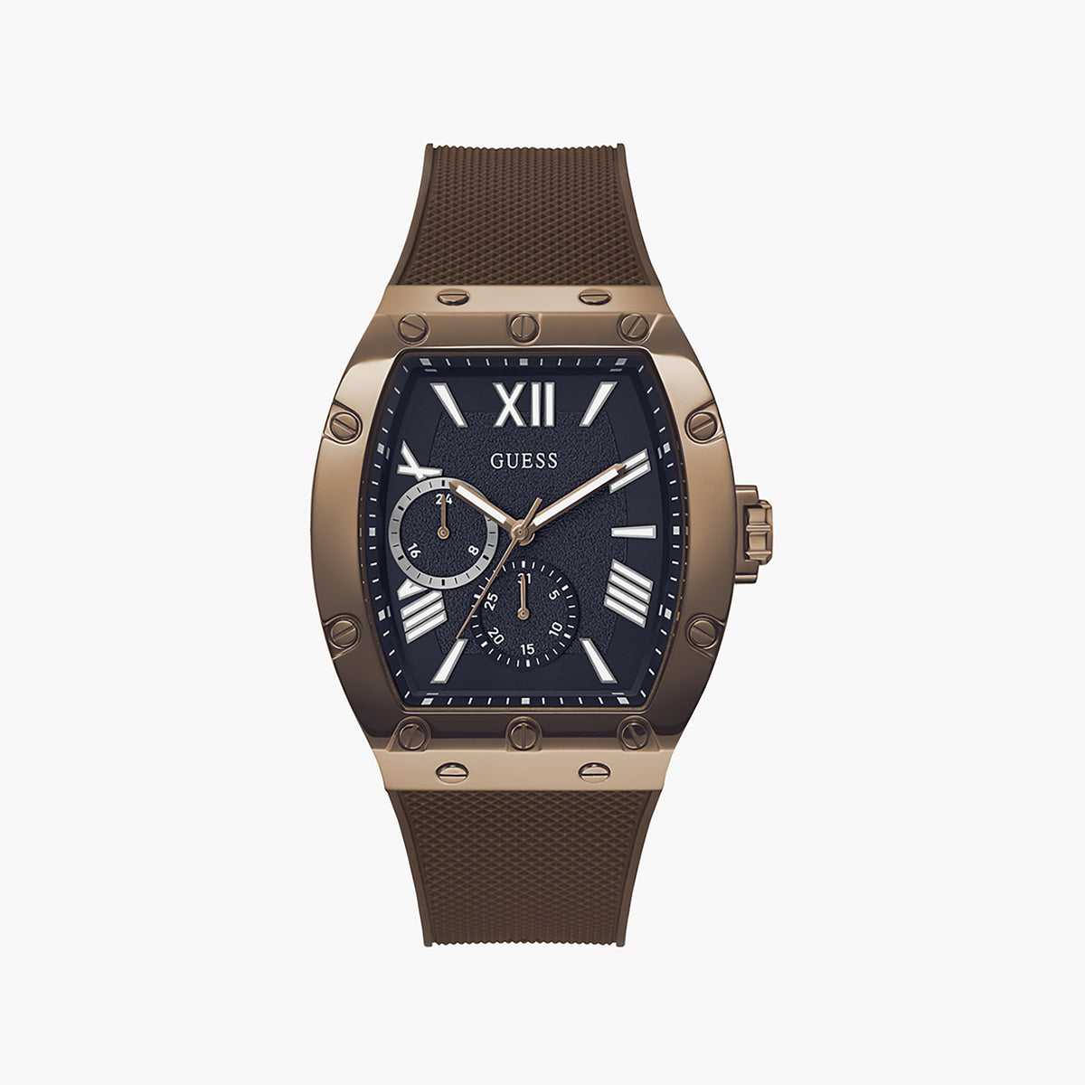 GUESS GW0568G1 BOLD MASTERPIECE - MEN'S ROSE GOLD & BLACK TIMEPIECE