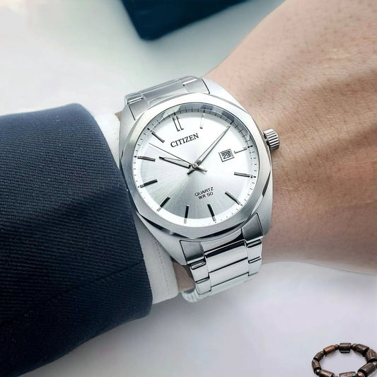CITIZEN BI5110-54A - ELEGANCE UNLEASHED: MENS PRECISION TIMEPIECE in Silver Stainless Steel-i-Watch-2