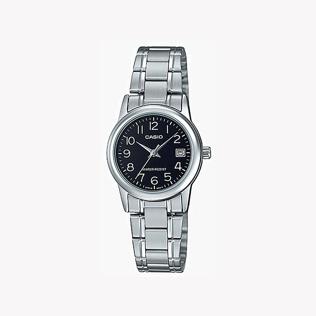 CASIO Women's Watch with Silver Stainless Steel Case and Silver Stainless Steel Band