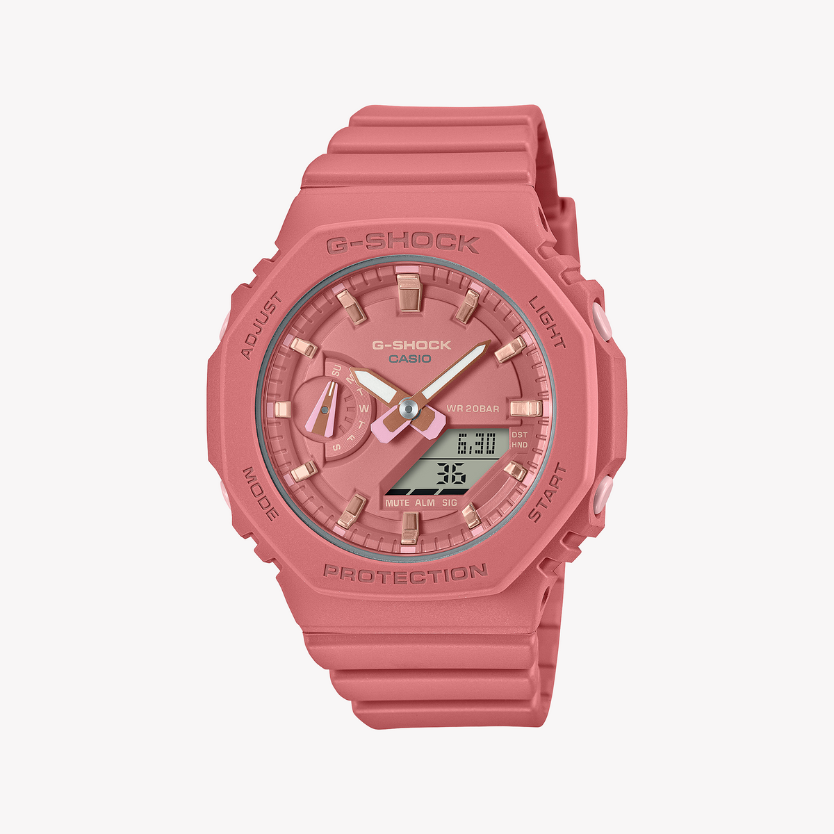 CASIO G-SHOCK GMA-S2100-4A2DR PINK BOLD - VIBRANT & TOUGH Women's Watch with pink resin band and digital display