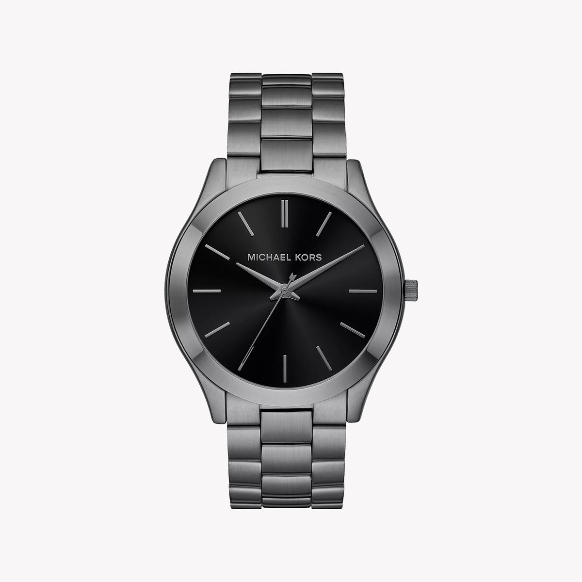 MICHAEL KORS MK1044 - BOLD SOPHISTICATION MEN'S WATCH WITH GREY STAINLESS STEEL AND BLACK DIAL