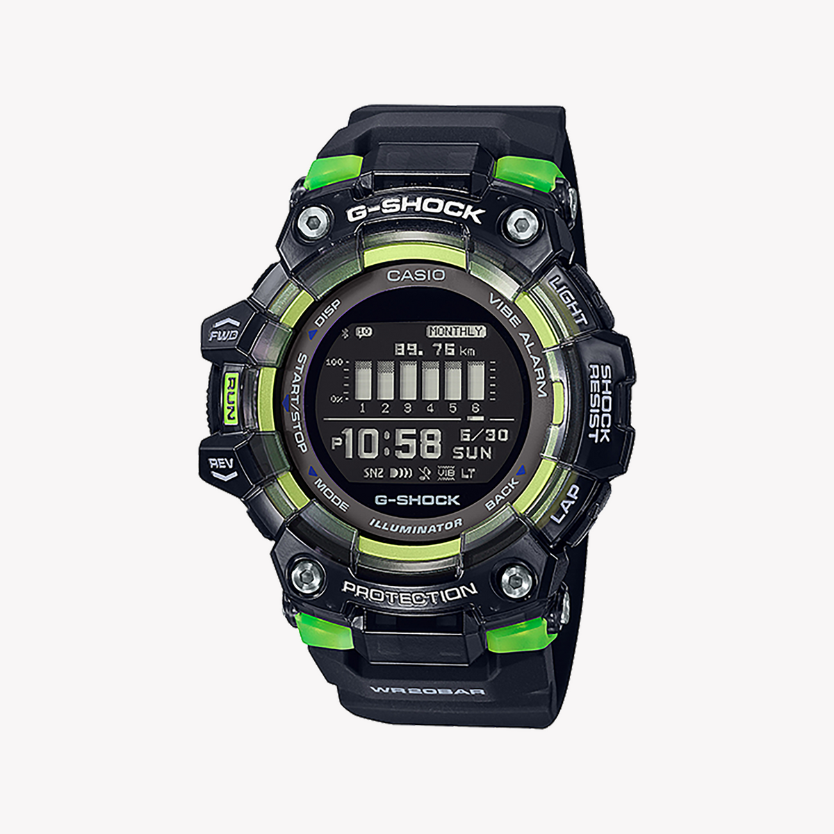 CASIO G-SHOCK GBD-100SM-1DR - ADVENTURE-READY BLACK DIGITAL WATCH for Men with Bluetooth & 200m Water Resistance