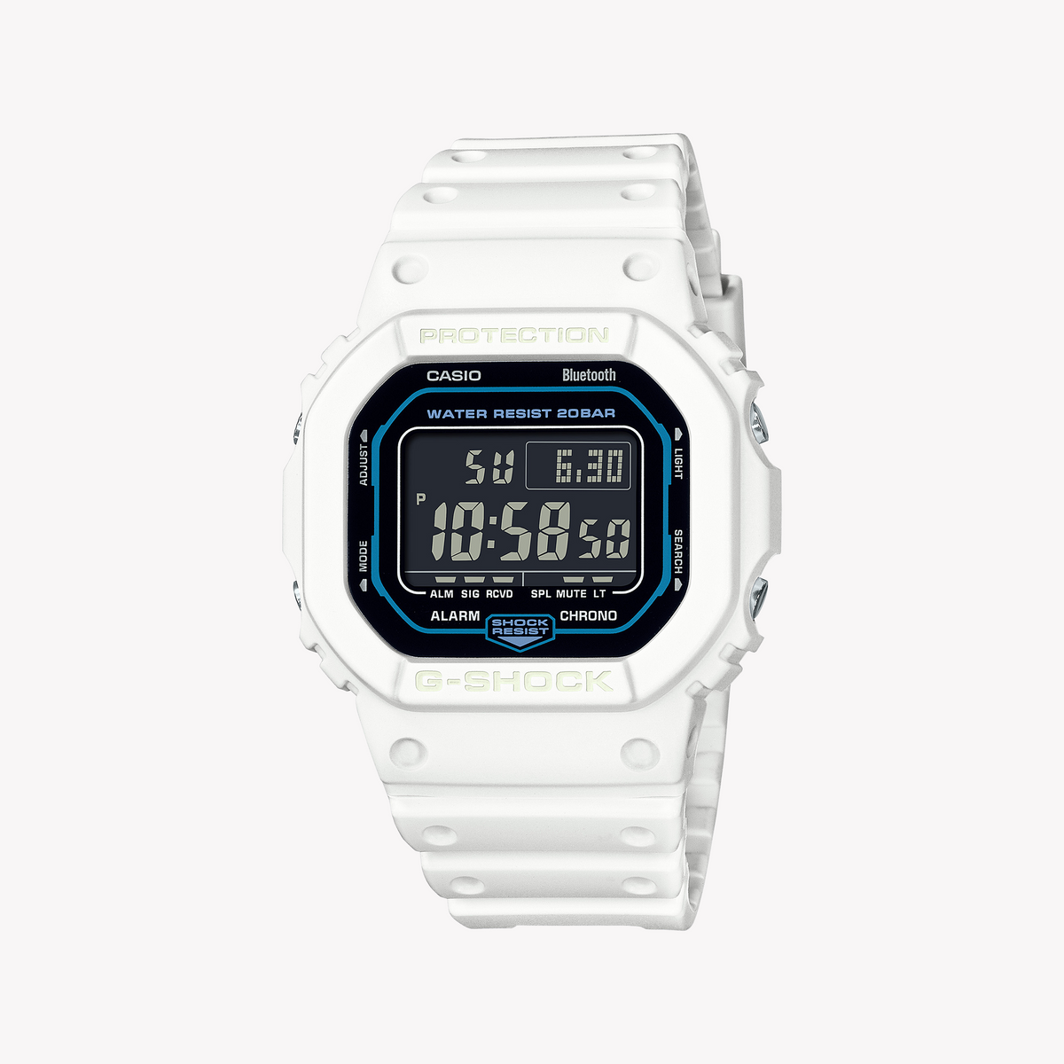 CASIO G-SHOCK DW-B5600SF-7DR CHIC RESILIENCE - MEN'S STYLISH WHITE DIGITAL TIMEPIECE