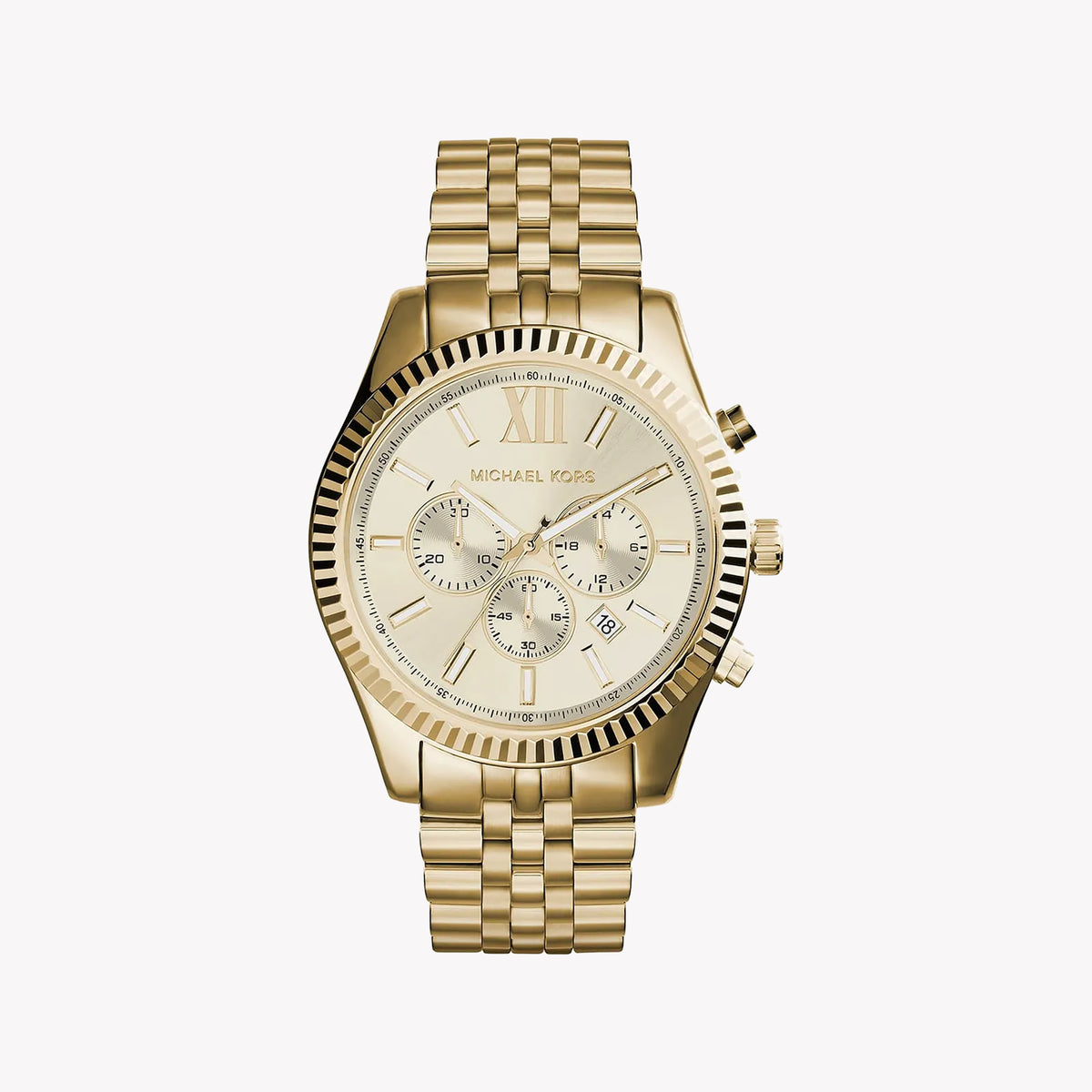MICHAEL KORS MK8281 - BOLD GOLD SOPHISTICATION MEN'S WATCH WITH STAINLESS STEEL BRACELET