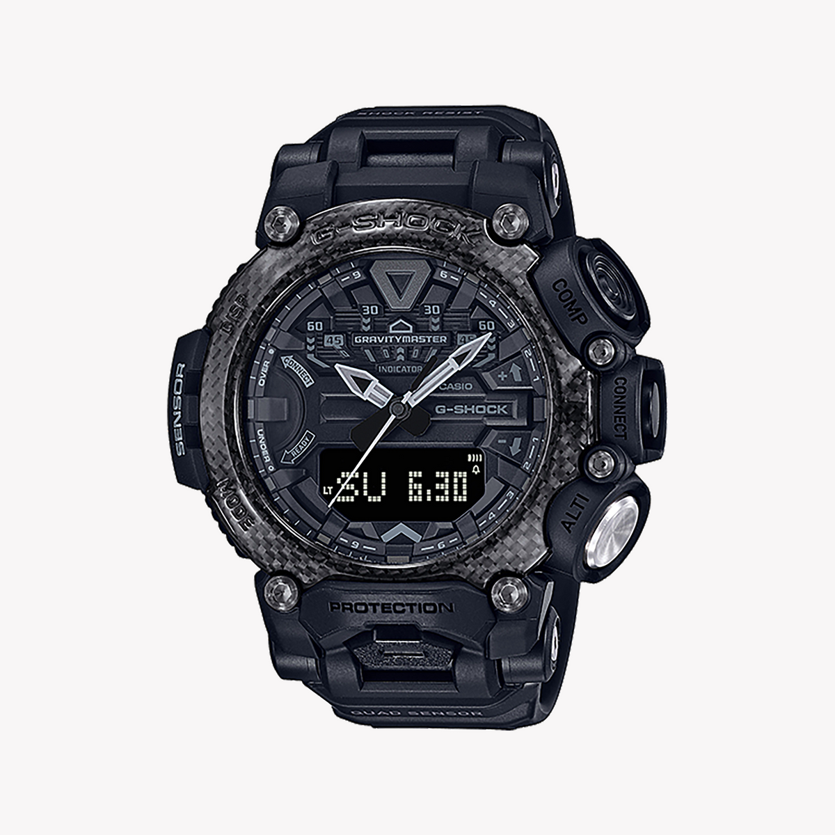 CASIO G-SHOCK GR-B200-1BDR - TOUGH LUXURY UNISEX WATCH WITH BLACK RESIN BAND & DIGITAL FUNCTIONALITY