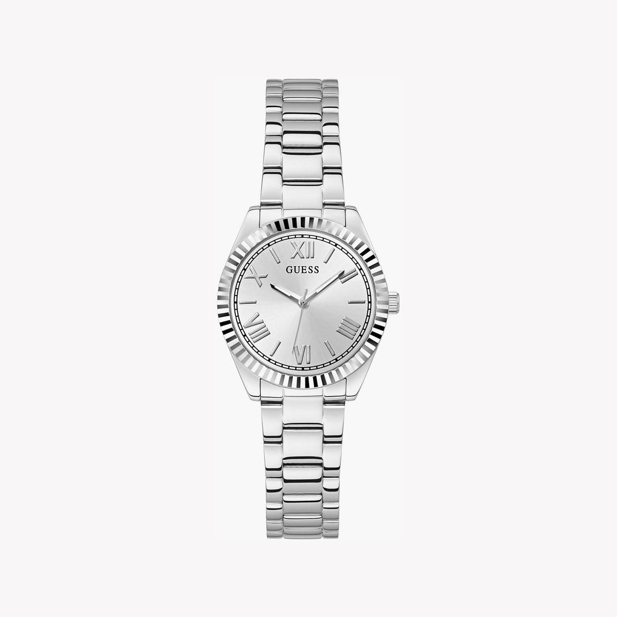 GUESS GW0687L1 CHIC CONFIDENCE - ELEGANT WOMEN'S TIMEPIECE WITH SILVER DIAL & STAINLESS STEEL BAND