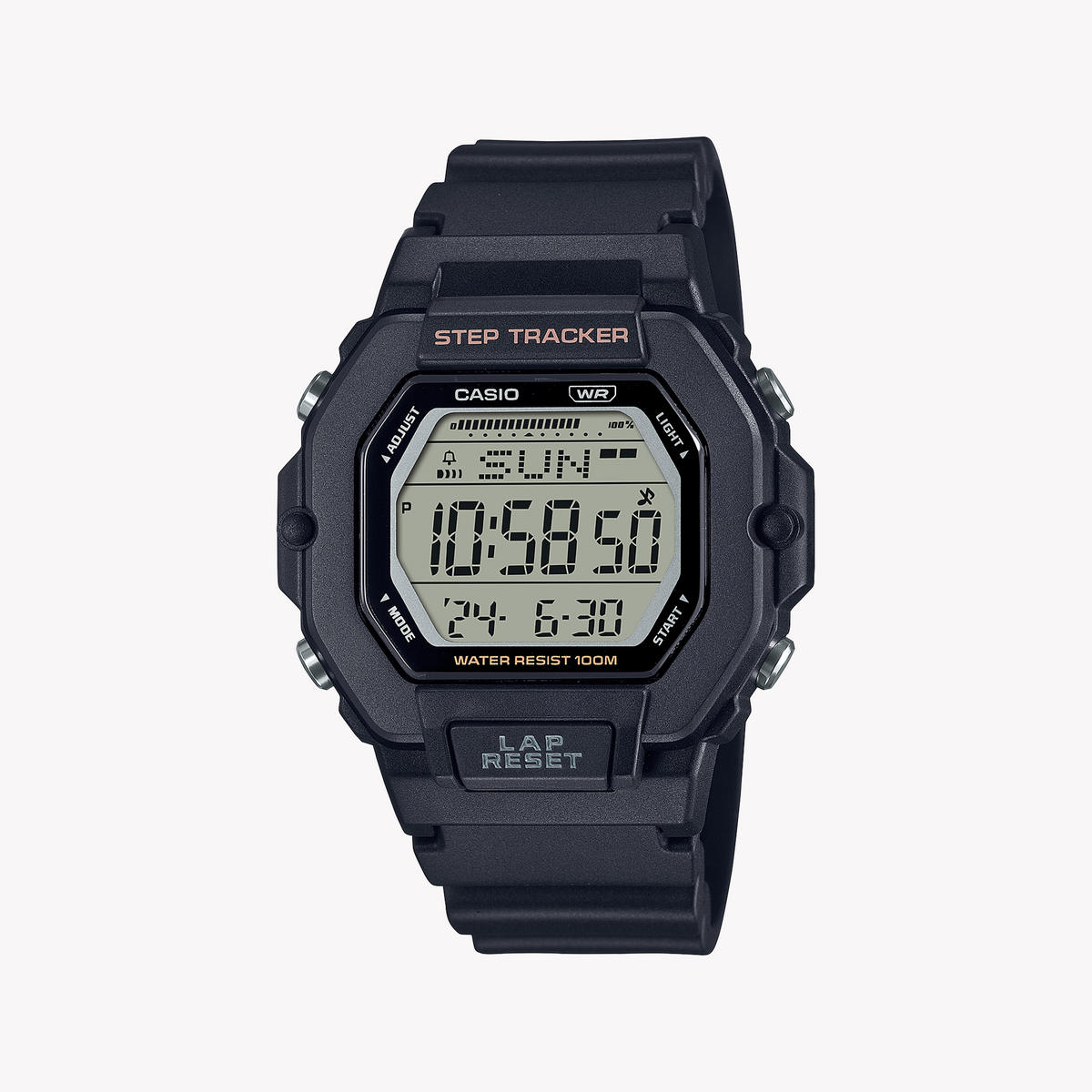 CASIO LWS-2200H-1AVDF SPORTY ELEGANCE - ACTIVE WOMEN'S WATCH WITH BLACK RESIN BAND & DIGITAL DISPLAY