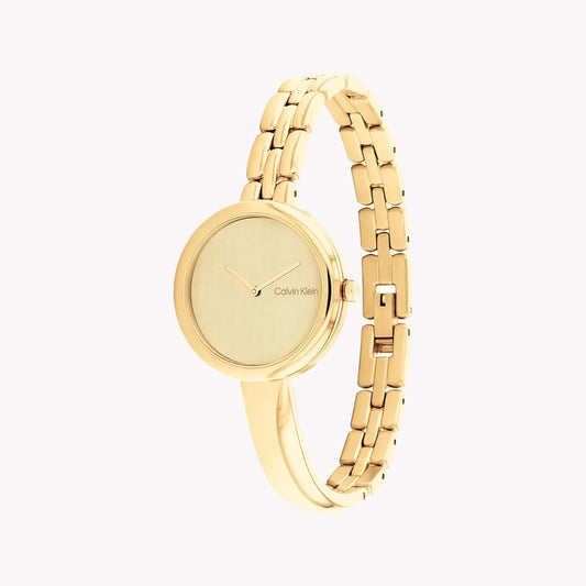 CK CALVIN KLEIN RADIANT CHARM - GOLDEN TIMEPIECE FOR MODERN WOMEN 28MM WRISTWATCH-i-Watch-2