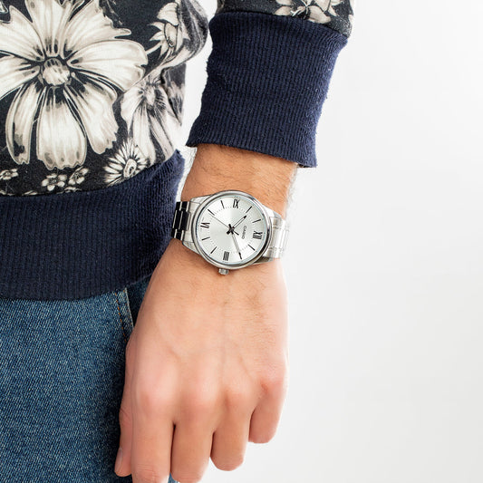 CASIO MTP-V005D-7B5UDF ELEGANT TIMEKEEPER - STYLISH STAINLESS STEEL MEN'S WATCH-i-Watch-2