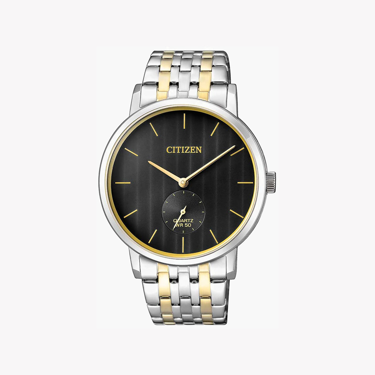 CITIZEN BE9174-55E ELEGANT ENDEAVOR - Men's Silver & Gold Timepiece with Black Dial