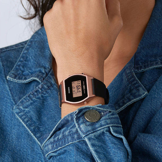 CASIO LW-204-1ADF ROSE GOLD ADVENTURE - ELEGANT WOMEN'S SPORT WATCH with Gray Resin Band-i-Watch-2