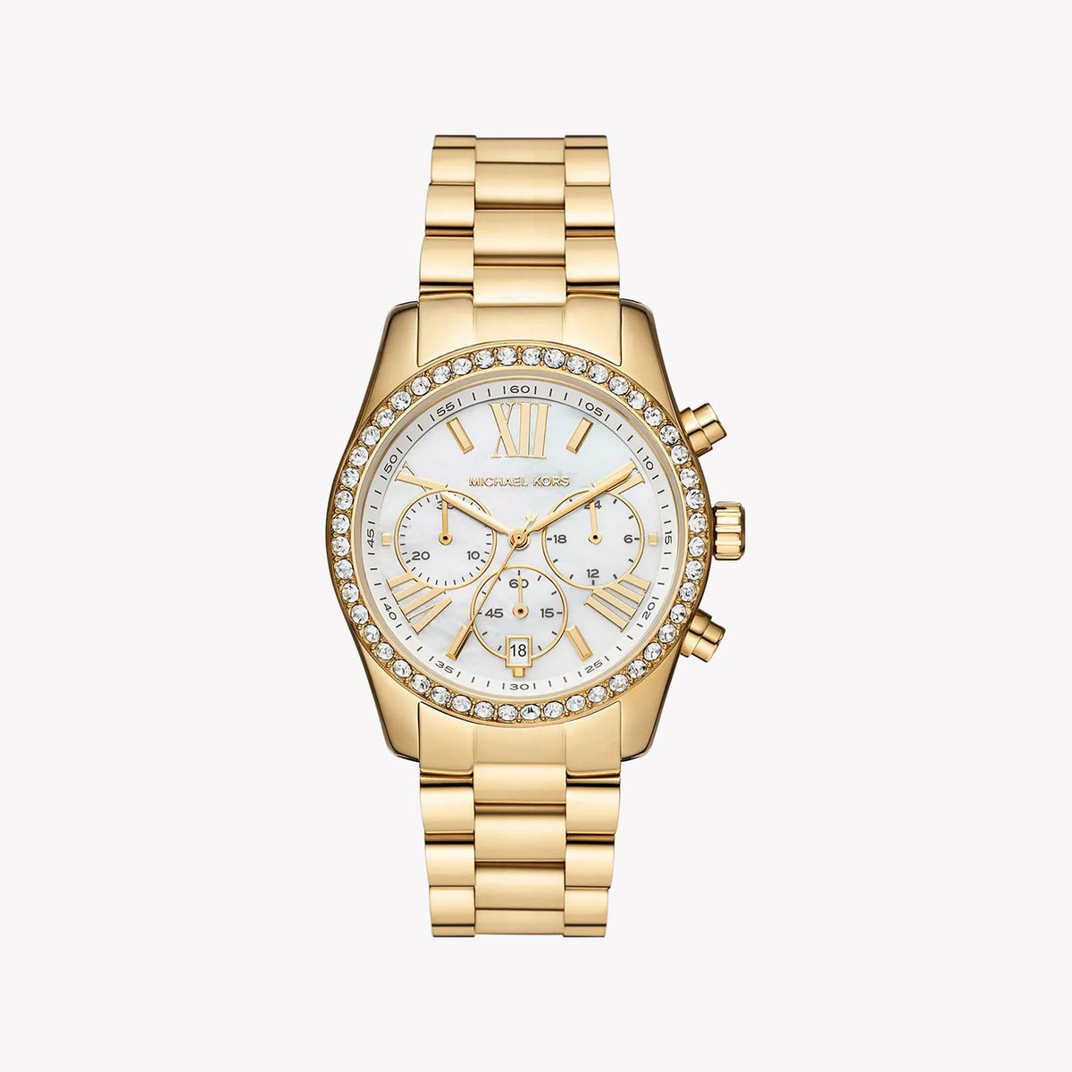 MICHAEL KORS MK7241 CHIC SOPHISTICATION - ELEGANT GOLD STAINLESS STEEL WOMEN'S WATCH