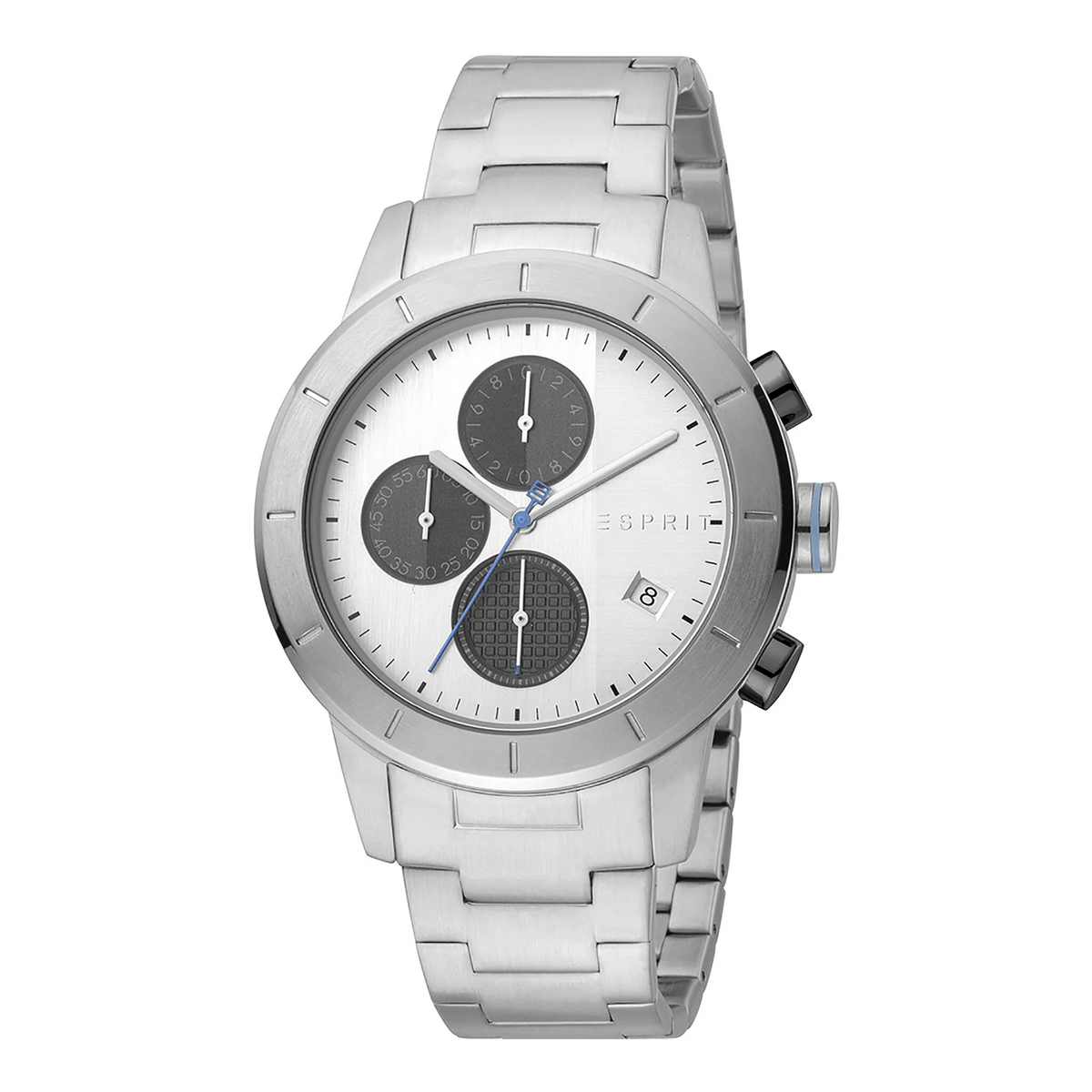 ESPRIT STUNNING SILVER TIMEPIECE - ELEGANT MEN'S WATCH WITH STAINLESS STEEL BAND & DIAL