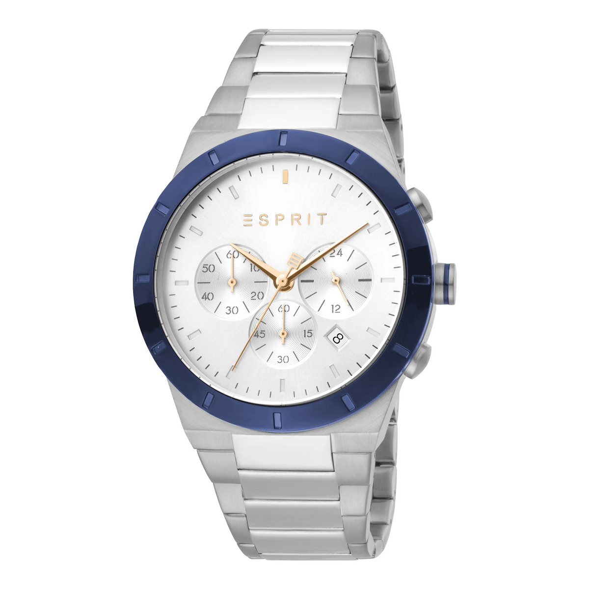 ESPRIT MEN'S SILVER STAINLESS STEEL TIMEPIECE - ELEGANT & DURABLE ACCESSORY
