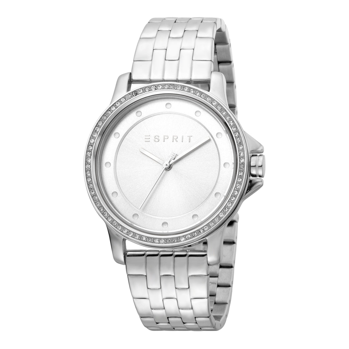 ESPRIT Women's Watch with Silver Stainless Steel Case and Silver Stainless Steel Band