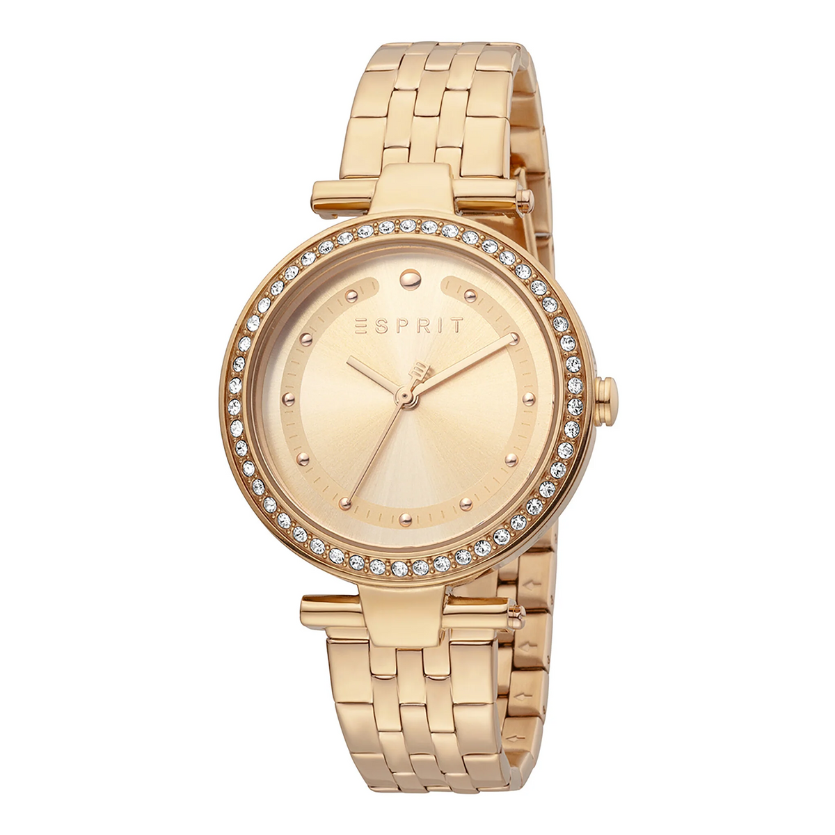 ESPRIT Women's Watch with Rose Gold Stainless Steel Case and Rose Gold Stainless Steel Band