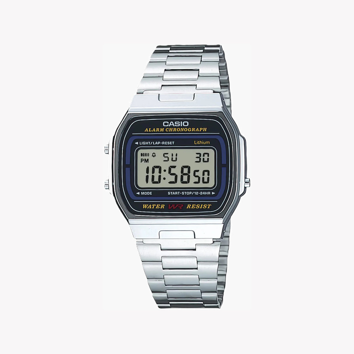 CASIO A164WA-1VES CLASSIC - ELEGANT VERSATILITY UNISEX WATCH with sleek design and multifunctional features