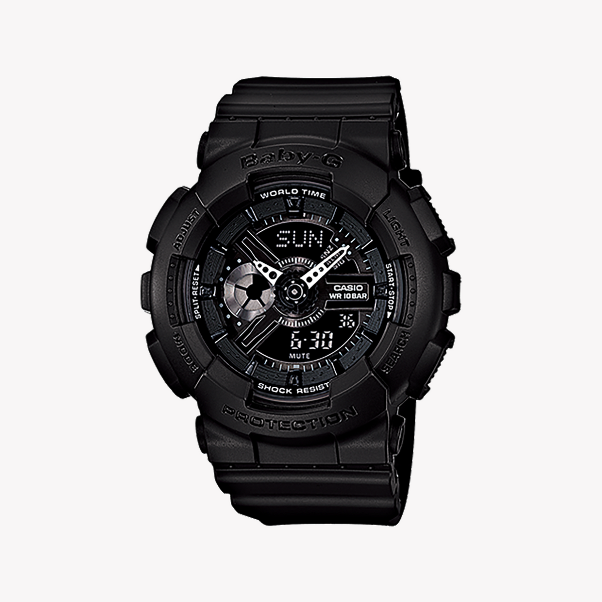 BA-110BC-1ADR BABY-G - STYLISH ADVENTURE WOMEN'S WATCH - BLACK RESIN & DIGITAL DIAL