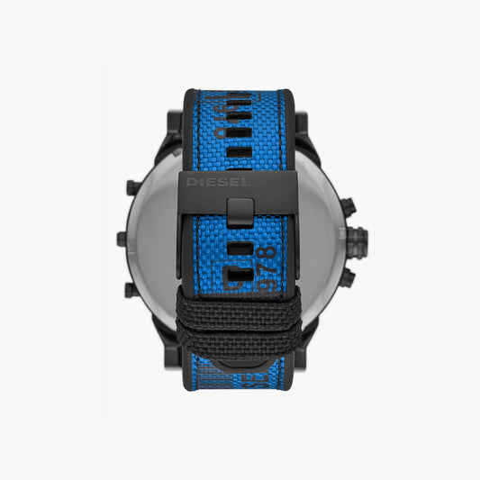 DIESEL DZ7434 DYNAMIC VERSATILITY - BOLD MEN'S WATCH WITH BLACK STAINLESS STEEL & BLUE FABRIC BAND-i-Watch-2
