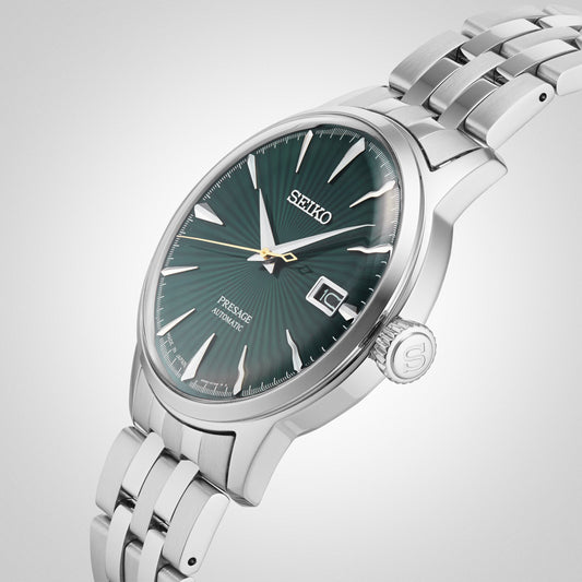 SEIKO SRPE15J1 Men's Automatic Watch, Dark Green Dial, Steel-i-Watch-2
