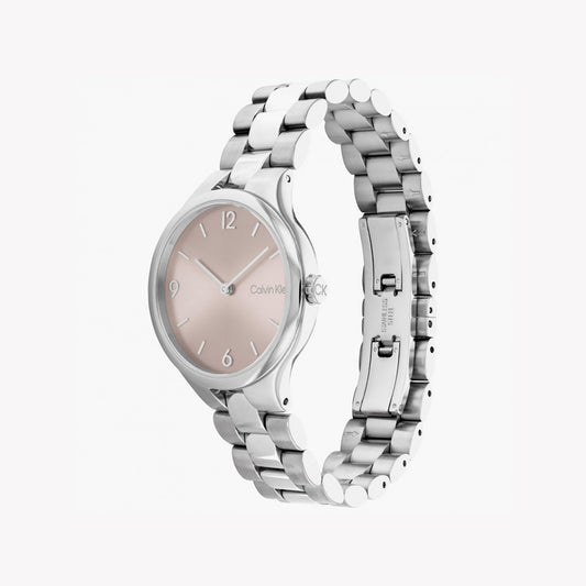 CALVIN KLEIN MOD. 25200129 - PINK DIAL SILVER WATCH-i-Watch-2