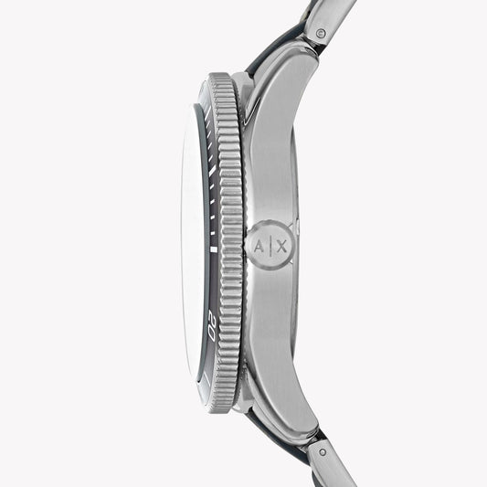 ARMANI EXCHANGE AX1834 BOLD TIMEPIECE - STUNNING SILVER STAINLESS STEEL WITH BLACK DIAL-i-Watch-2