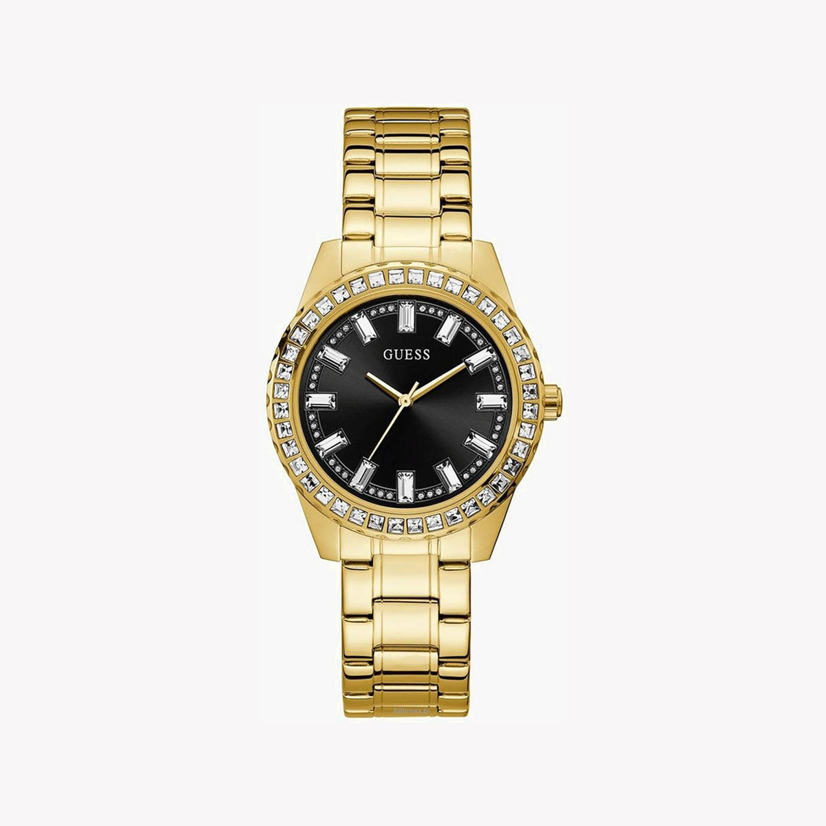 GUESS GW0111L2 RADIANT CHIC - LUXURIOUS GOLD WOMEN'S WATCH WITH STRIKING BLACK DIAL