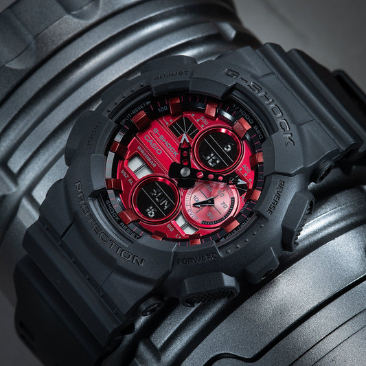 CASIO G-SHOCK GA-140AR-1ADR BOLD RESILIENCE - MEN'S BLACK RESIN ADVENTURE WATCH-i-Watch-2