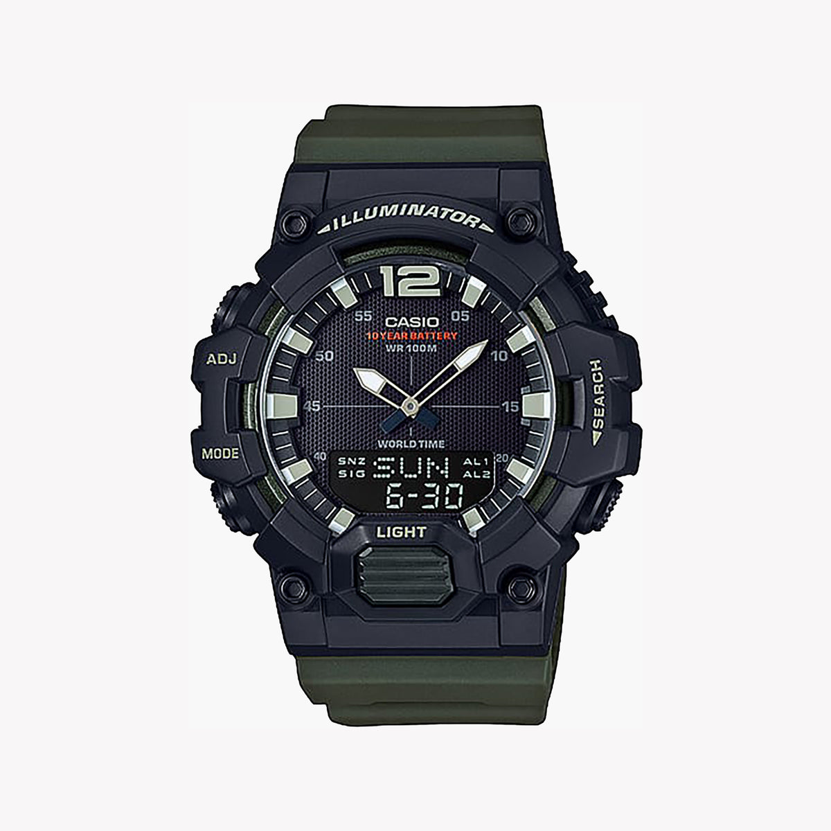 Casio Sport Mod. Illuminator Black - Army Green HDC-700-3AVCF-i-Watch