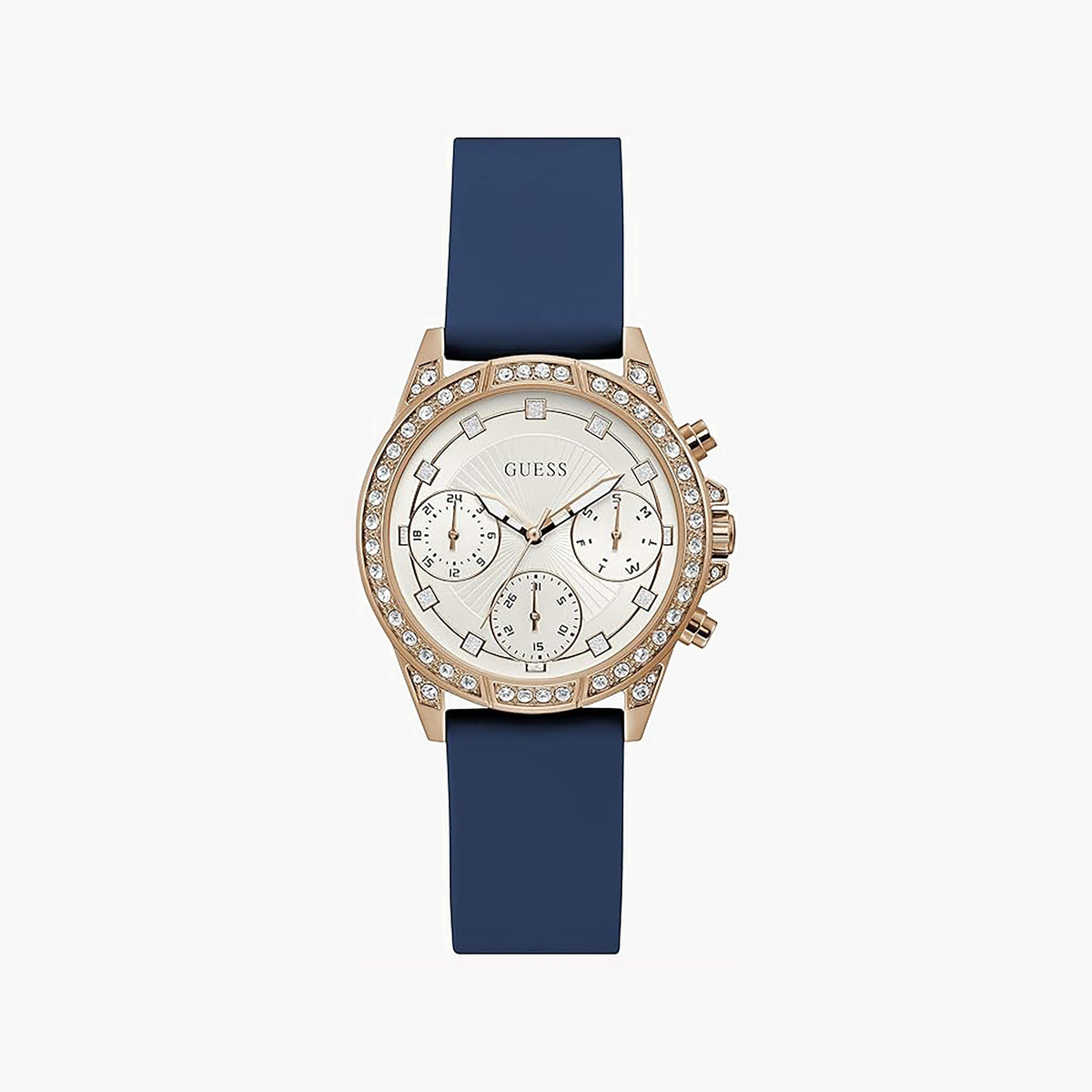 GUESS GW0222L2 - CHIC BOLDNESS IN GOLD & BLUE FOR THE MODERN WOMAN