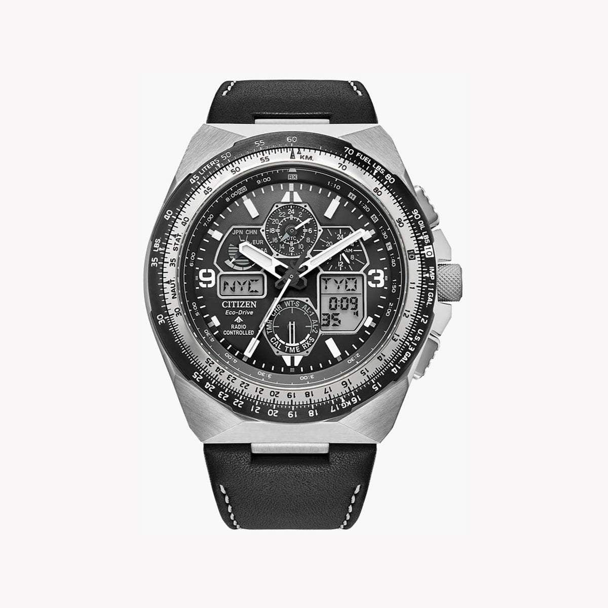 CITIZEN JY8149-05E: MASTER YOUR TIME - STYLISH MEN’S WATCH WITH LEATHER BAND & 20 ATM WATER RESISTANCE