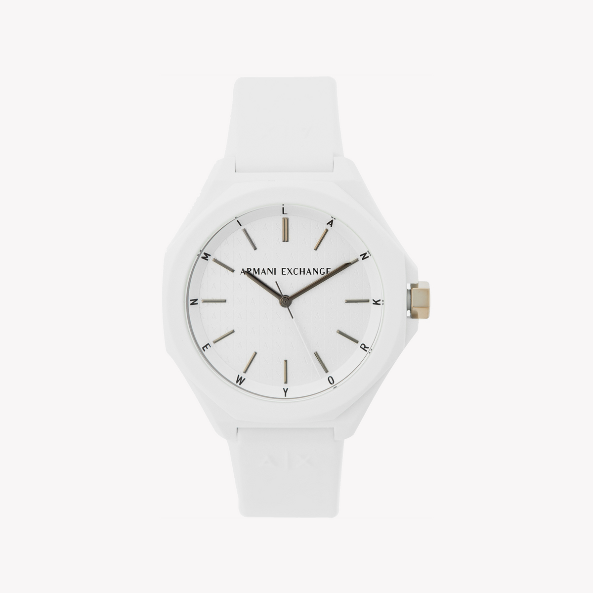 ARMANI EXCHANGE AX4602 VERSATILE CHIC - MODERN WHITE MEN'S WATCH WITH SILICONE BAND