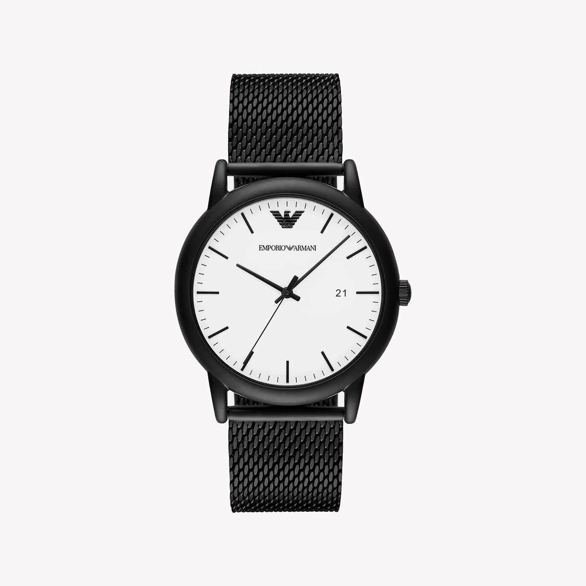 EMPORIO ARMANI AR11046 BLACK STAINLESS STEEL - MODERN ELEGANCE MEN'S WATCH