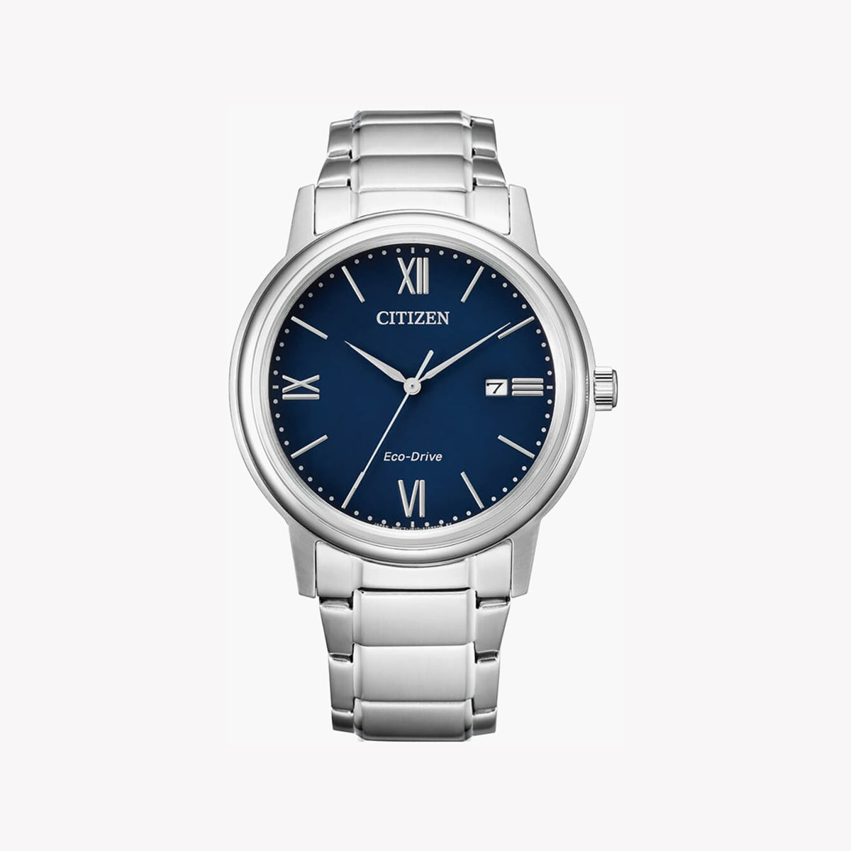 CITIZEN AW1670-82L - ELEGANTLY POWERED MEN'S STAINLESS STEEL WATCH WITH BLUE DIAL & DATE FUNCTION