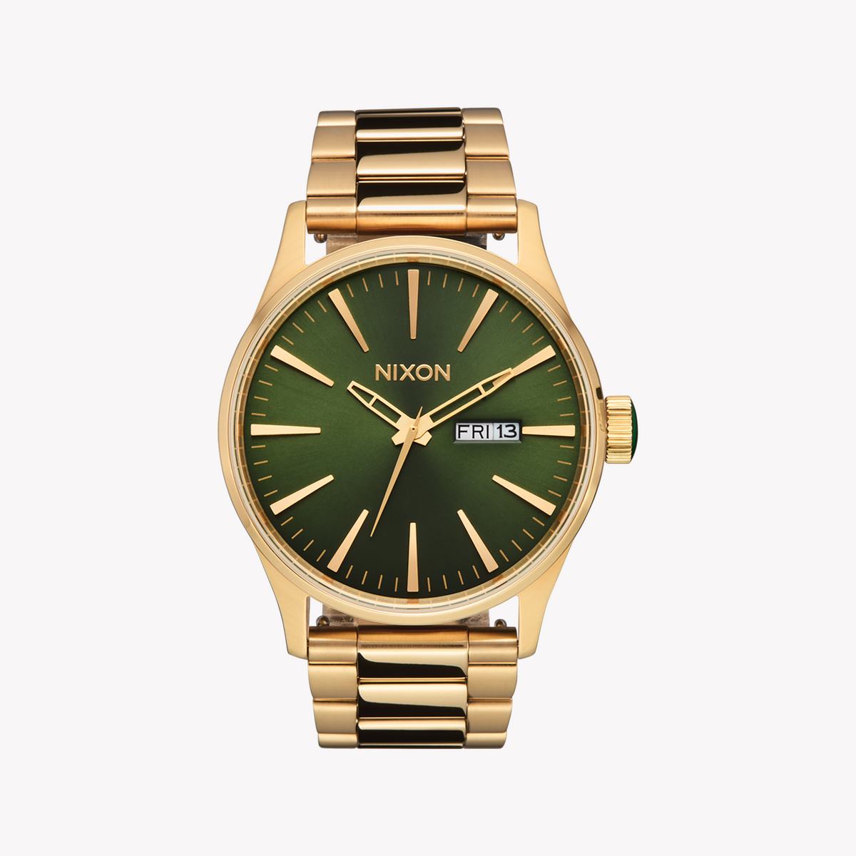 NIXON A356-1919 ADVENTURE TIMEPIECE - BOLD GOLD & STRIKING GREEN DIAL Men's Watch