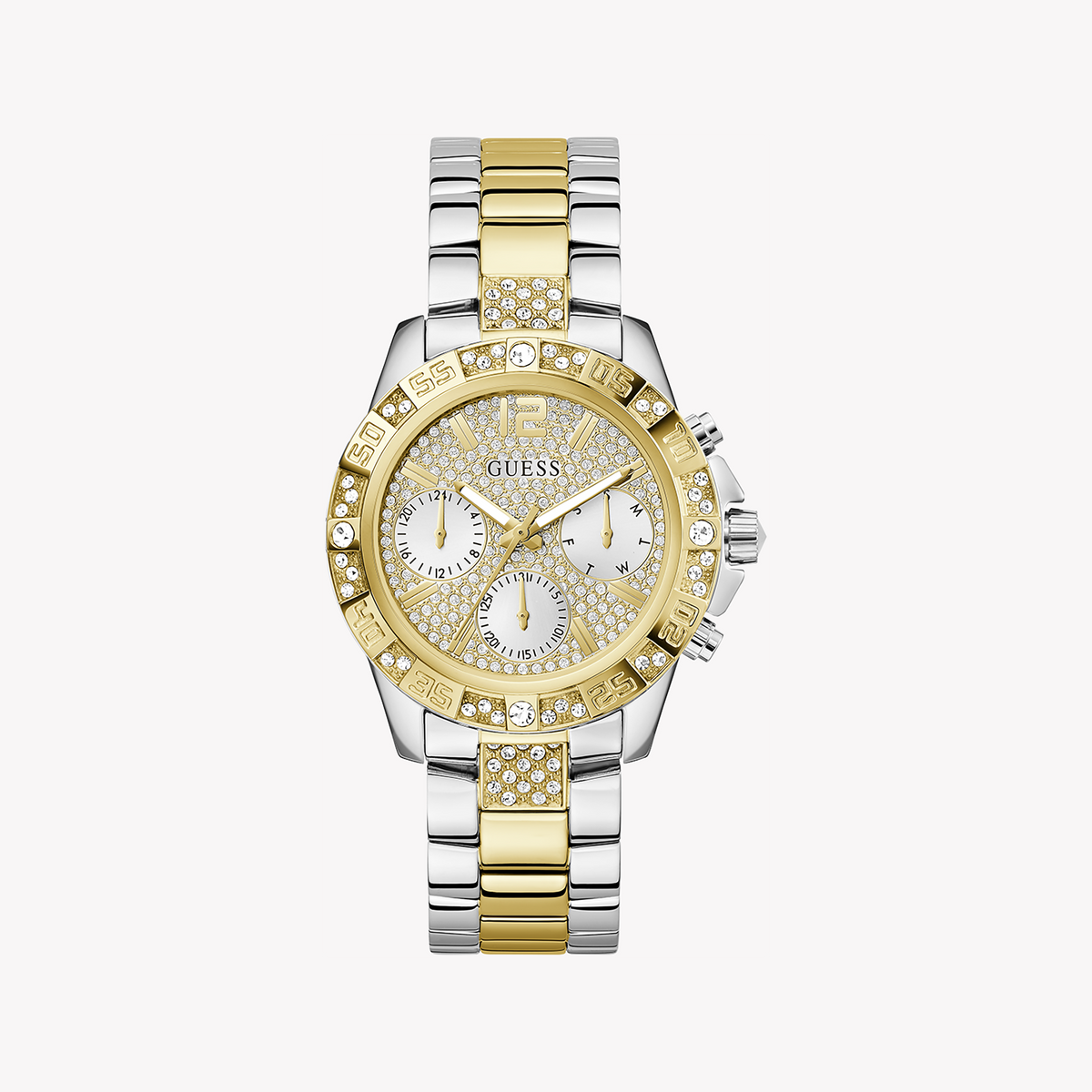 GUESS GW0771L3 - ELEGANT TIMEPIECE FOR MODERN WOMEN - GOLD & SILVER STAINLESS STEEL